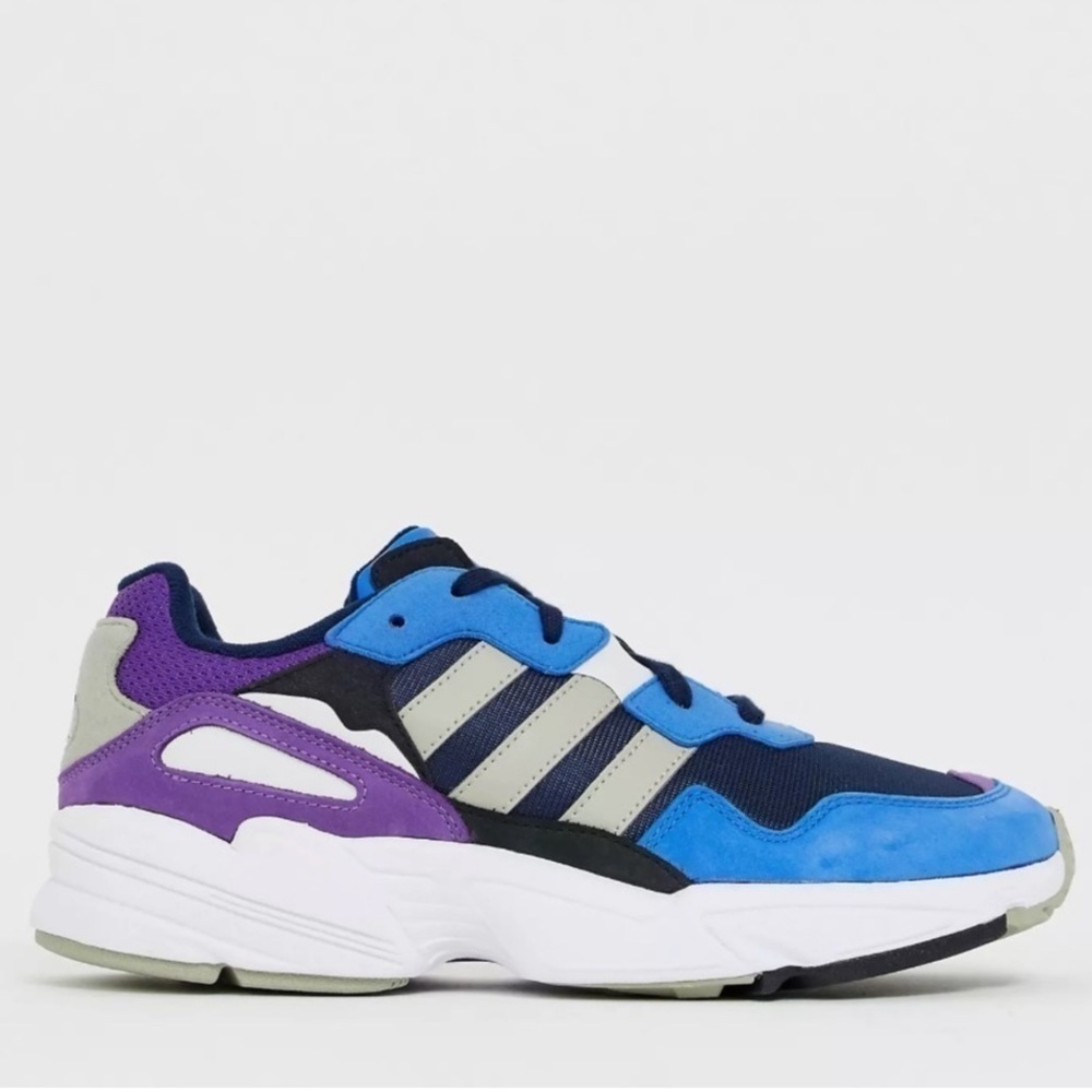 Adidas Yung-96 Collegiate Navy/Sesame/True Blue Sneaker Size 10 Women